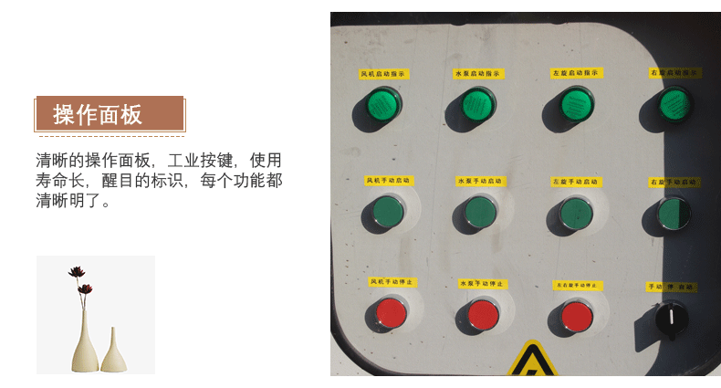 風送式遠程噴霧機操作面板